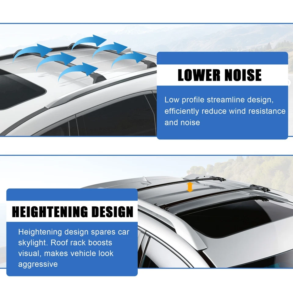 For 2007-2011 Honda CRV CR-V EX LX EX-L Luggage carrier Top Roof Rack Cross Bar Foto 4 de 4
