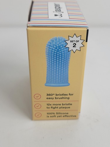 Jasper Dog Toothbrush -  2 Pack - 360º Finger Toothbrush Kit - Ergonomic Design - Picture 3 of 5