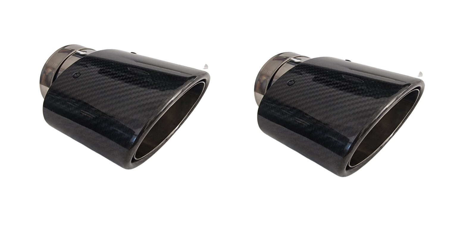 Carbon Endrohre Auspuffblenden Blenden oval 150x90mm für AUDI Q2 Q3 Q5 ...
