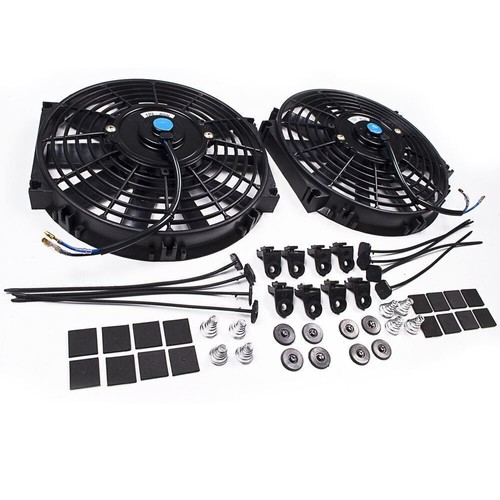 UNIVERSAL PUSH PULL 12V RACE RALLY DRIFT ELECTRIC RADIATOR 8" 12" 14" 16" FANS - Picture 43 of 50