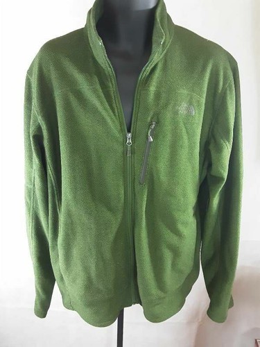 Abrigo Chaqueta para Hombre The North Face Bolsillos Texturizados Verde Cuello Simulado Cremallera XL - Imagen 3 de 11