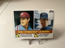 1984 Topps Steve Carlton Jack Morris 1983 Strikeout Leaders #136