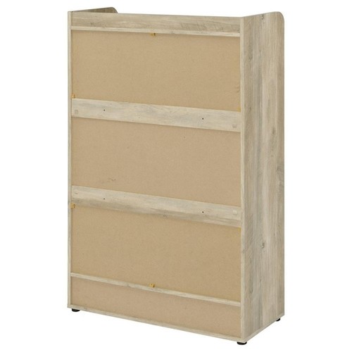 Coaster Denia 3-tier Wood Shoe Storage Cabinet Antique Pine and Gray - Picture 10 of 13