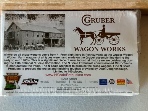 GRUBER WAGON WORKS INCLUDING SPECIAL 2 CAR SET FROM NSE #NSE MTL 11-06 FREE SHIP - Picture 5 of 9