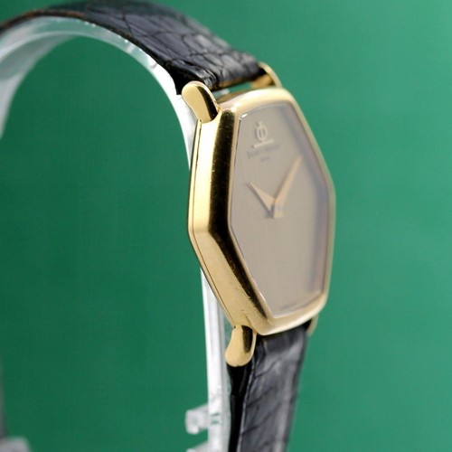 1970's BAUME MERCIER 18K SOLID GOLD HEXAGON CASE MANUAL WIND LADIES WATCH - Picture 8 of 12