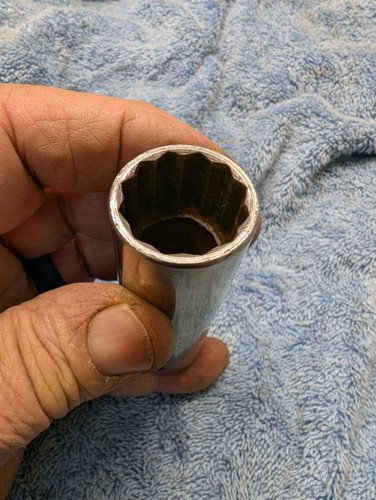 Vintage PROTO 5326 13/16" Chrome Deep Socket 12 Point 1/2" Drive USA NICE! - Picture 8 of 8