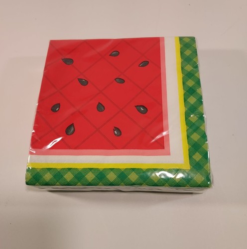Watermelon Summer Party Plates and Napkins 10 Guests - 10 Large Plates 40 Napkin - Picture 5 of 6