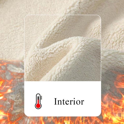 Hombres Mujeres Cálido Chaleco de Vellón Calentador de Cuerpo Chaqueta Sin Mangas Sherpa Forrado Cremallera Chaleco - Imagen 8 de 14