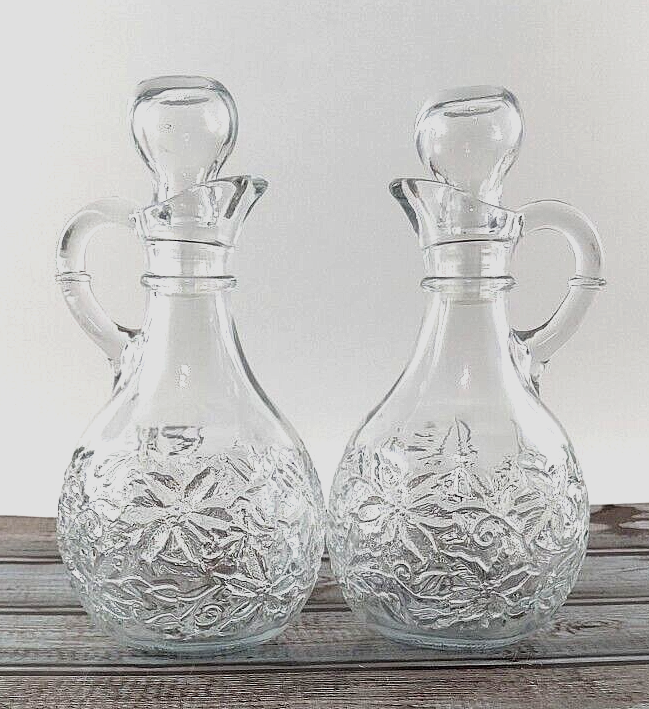 Vintage Princess House Fantasia Crystal Oil and Vinegar Cruets w