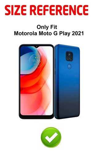 Funda híbrida delgada transparente a prueba de golpes TPU para Motorola Moto G Play 2021 - Imagen 4 de 36