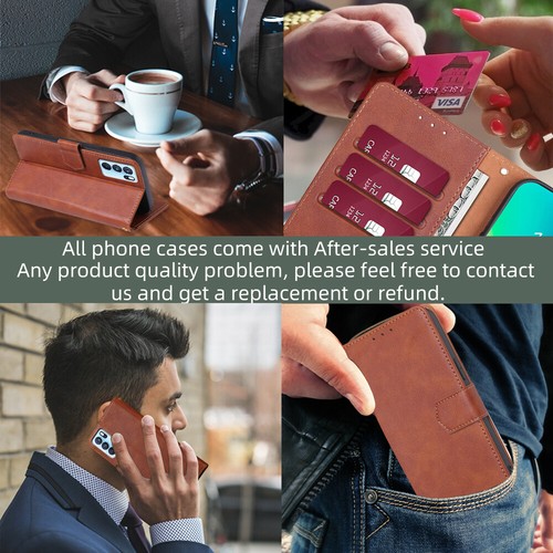 For vivo V25 Pro Y55 Y52T Y75 Y33S Y75S Y72 iQOO Z3 Wallet Flip Case Stand Cover - 第 8/16 張圖片
