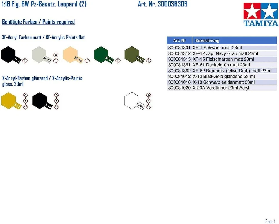 Tamiya 1/16 World Figure Series n.09 Bundeswehr Tanker Set modello in plastic... - Immagine 4 di 4