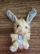 Moose SCRUFF-a-LUVS Plush Bunny Rabbit Cream Floral Ears COLLAR 25cm Approx Bear