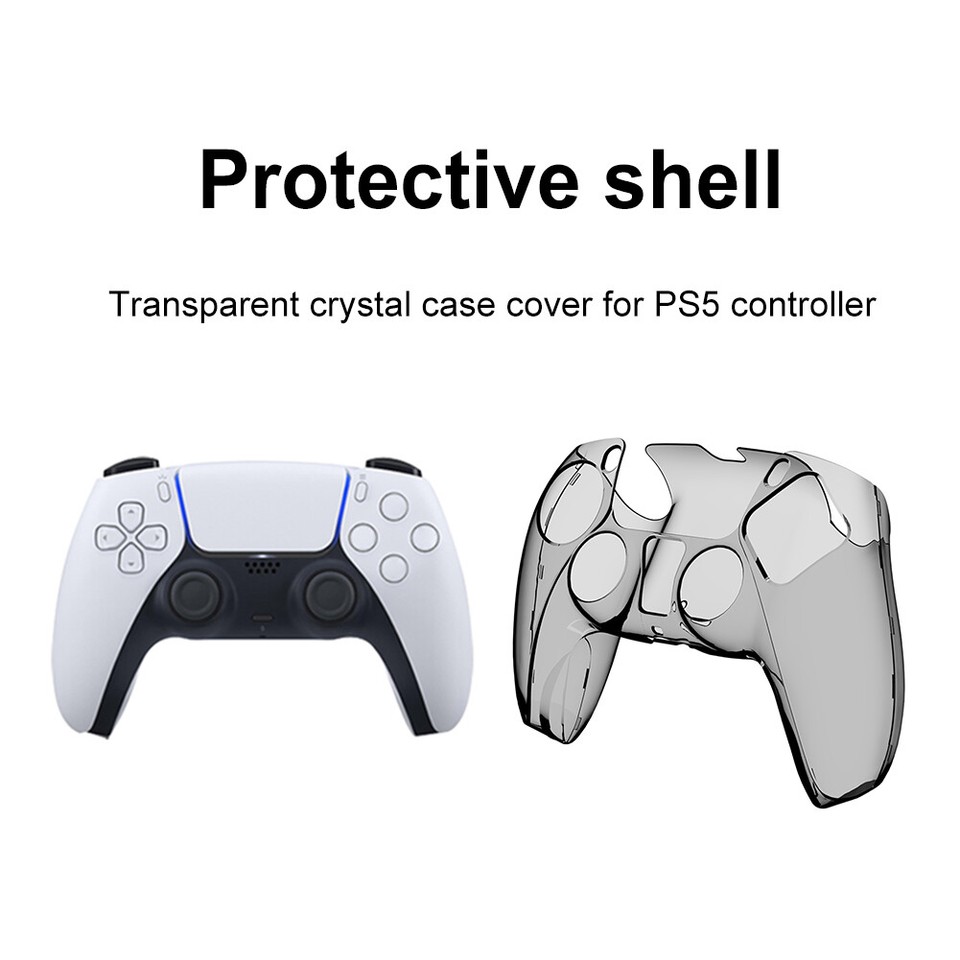 Game Controller Case Transparent Slim Gaming Accessories for Sony
