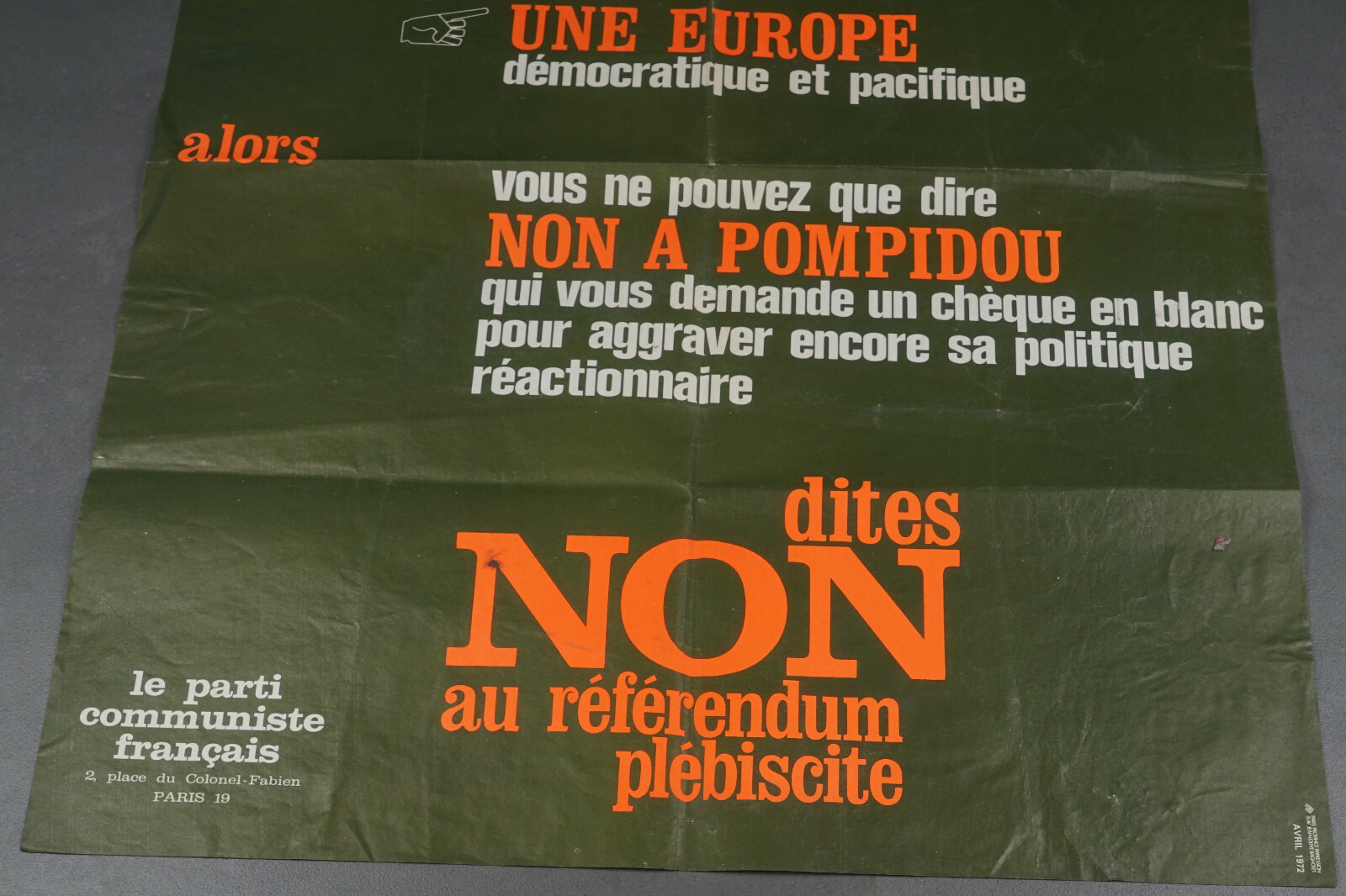 Affiche Vintage Originale 1963 - Coopération Au Communisme - Vera Novakova