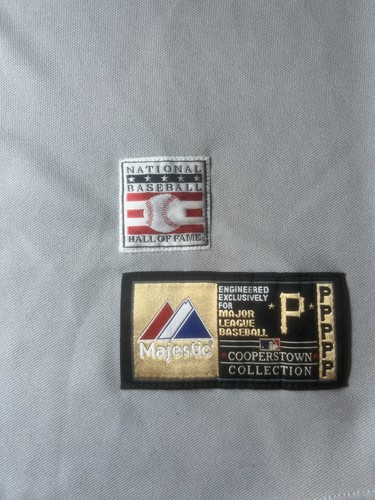 Bill Mazeroski Pittsburgh Pirates Cooperstown Men's Grey Throwback Jersey Small - Picture 2 of 4