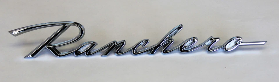 New! 1960 - 1965 Ford Falcon Ranchero Fender Emblems Chrome Set of 2, Pair - Image 3 of 4