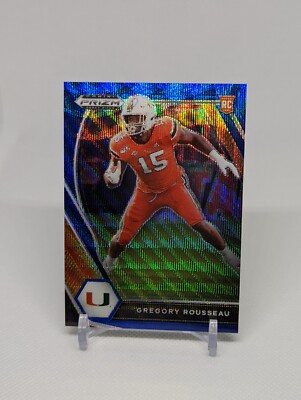 Greg Rousseau Draft 2021 Prizm Draft Picks🔥GREGORY ROUSSEAU🔥of /249🔥MINT?!🔥BLUE WAVE RC ...