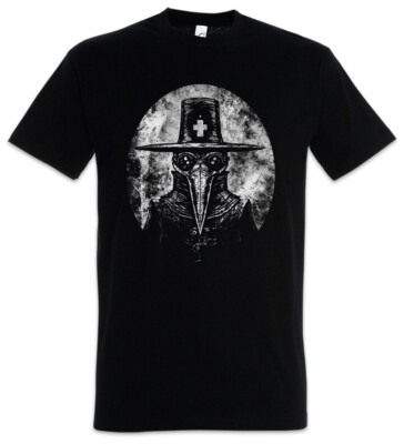 Plague Doctor I Herren T-Shirt Black Death The Beulenpest Maske Pest Schwarzer