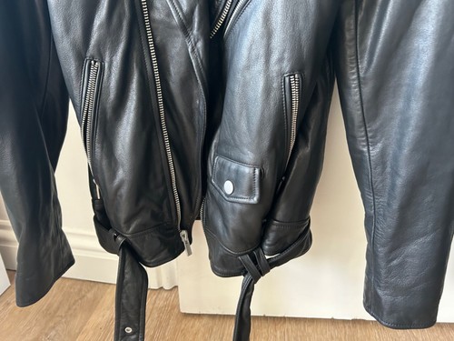 blk dnm leather jacket black Size S £500 RRP - Picture 3 of 10