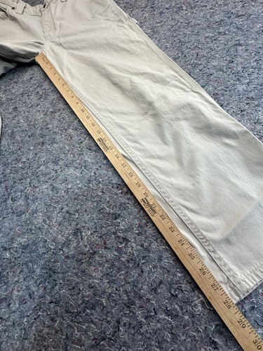 Vintage LL Bean Pants Youth Kids Size 14 Ivory Casual Stylish Made In The USA - Picture 9 of 14
