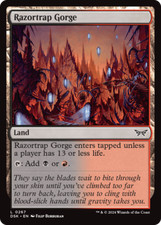 x1 Razortrap Gorge DSK Duskmourn MTG 267 LAND M/NM 1x