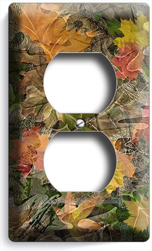 MOSSY TREE OAK LEAVES HUNTER CAMO CAMOUFLAGE LIGHT SWITCH OUTLET WALLPLATE DECOR - Picture 5 of 34