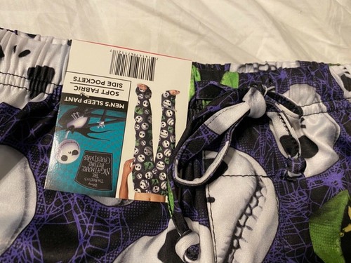 The NIGHTMARE Before CHRISTMAS movie JACK New MEN'S Pajama Sleep LOUNGE Pant BOO - Picture 2 of 8