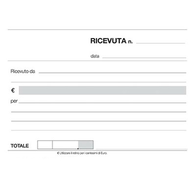 20 BLOCCHI RICEVUTE GENERICHE DUPLICE COPIA CARTA CHIMICA 20 BLOCCHI RICEVUTE GENERICHE DUPLICE COPIA CARTA CHIMICA
