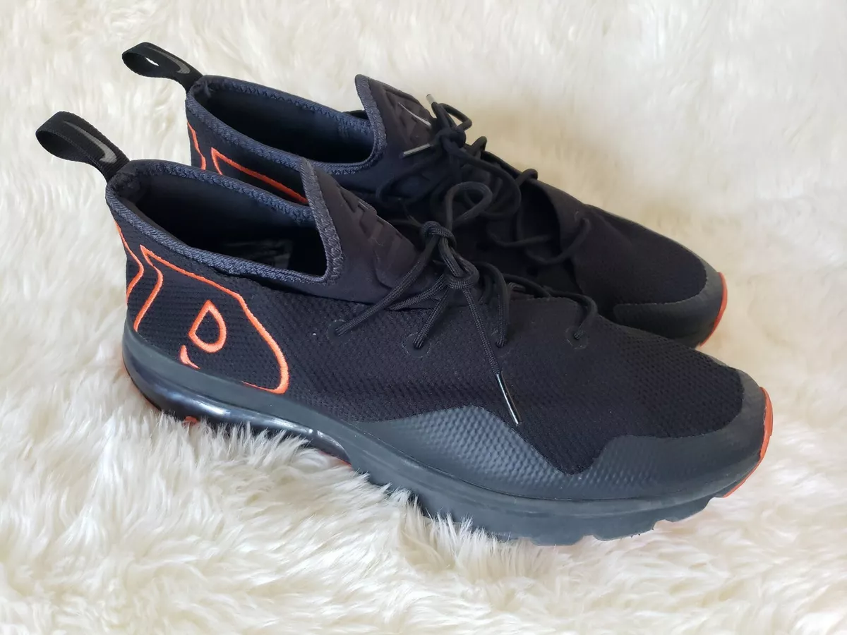 Nike Air Max Flair 50 P Size 11 Running Shoes AH9949-001 Black Orange | eBay