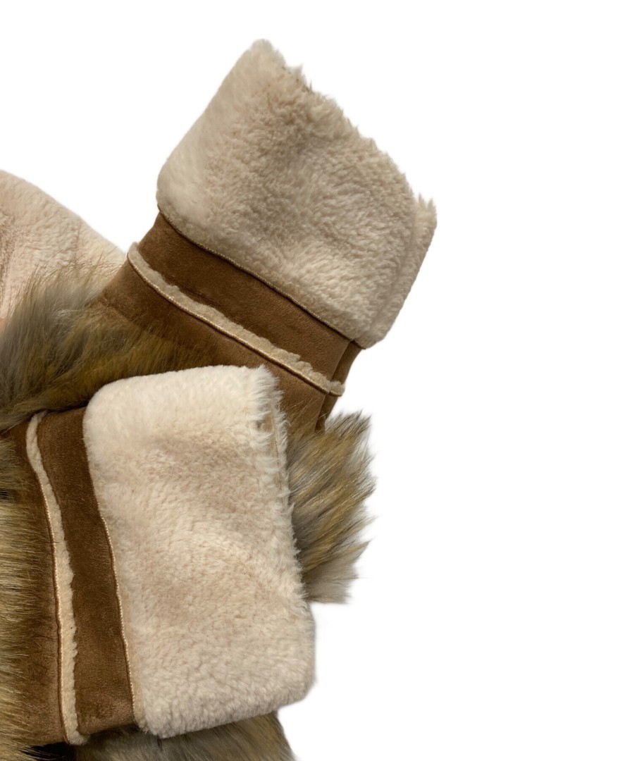 Ameri FUR DOCKING MOUTON COAT Ivory 5772 - image 7