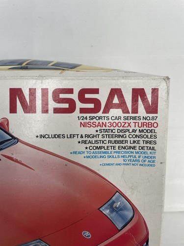 RARE 1989 Tamiya 1/24 Scale Model Kit Nissan Fairlady 300ZX Turbo VINTAGE 1989 - Picture 23 of 24