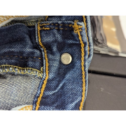 Levi's 505 Jeans Men's 31x31 (Tag 32x32) Blue Flaw - Picture 10 of 12