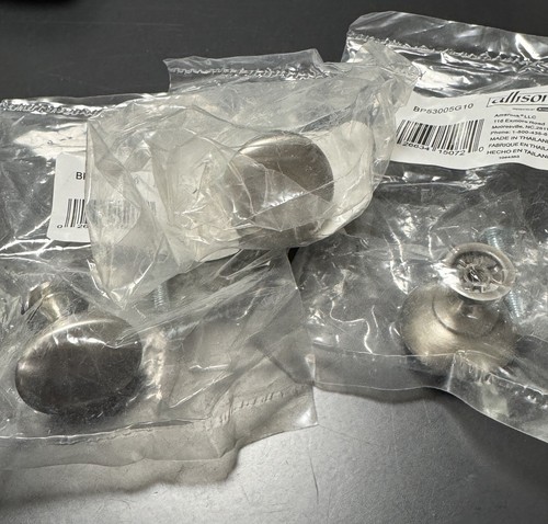 15 Amerock Allison Hardware 1-1/4 in Satin Nickel Round Cabinet Knob BP53005G10 - Picture 2 of 3