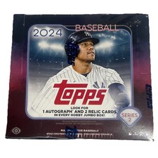 2024 Topps Series 2 Baseball Jumbo Hobby Box Factory Sealed With 1 Auto 2 Relics