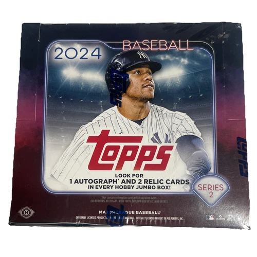 2024 Topps Series 2 Baseball Jumbo Hobby Box Factory Sealed With 1 Auto 2 Relics