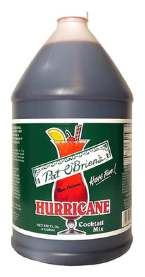 Pat O'Brien's Non-Alcoholic Hurricane Cocktail Mix - 1 Gallon Bulk Jug (128 Flui
