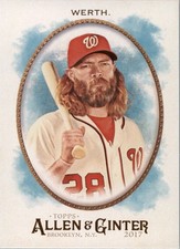 2017 Topps Allen and Ginter Baseball Card Pick (Base) 112-350