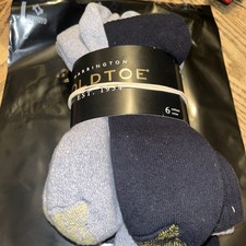 Harrington Golden Toe 6 Count Cotten Crew Socks 6pk Size 6-12.5