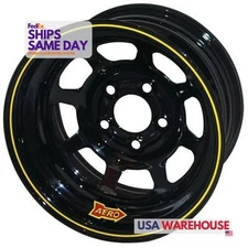 Aero Race ARW50-184710 Powder Coated Black Steel 15 Inch Wheel Rim 5x4.75 15x8 