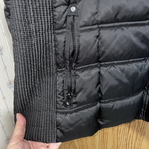 Nautica Black 2XL Quilted Puffer Jacket with Zipper Pockets Zip Off Hood Warm - Picture 3 of 10