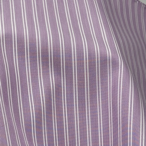 Turnbull Asser LOGO TAG $125 Magenta White Double Striped Pocket Square 17.5x17" - Picture 3 of 5
