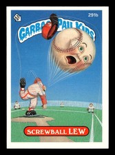 1987 Topps Garbage Pail Kids Series 7 #291b Screwball Lew