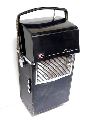 1959 Philco Safari H2010 tragbarer s/w Fernseher