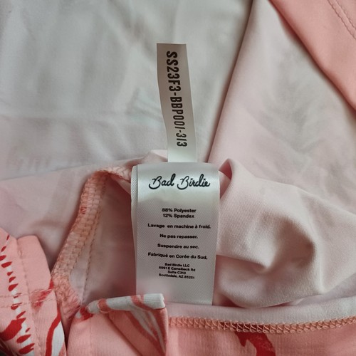 Bad Birdie Shirt Mens L Pink Ricky Rose Polo Performance Golf Short Sleeve NWT - Picture 12 of 16
