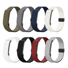 For Google Fitbit Air Elastic Nylon Adjustable Arm-band Strap W/ Magnetic Snap