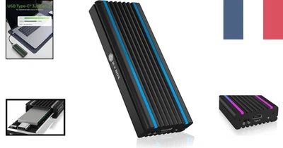Adaptateur Externe SSD M.2 NVMe en Aluminium - 10 Gbit/s, Compatible Linux - Photo 1/4