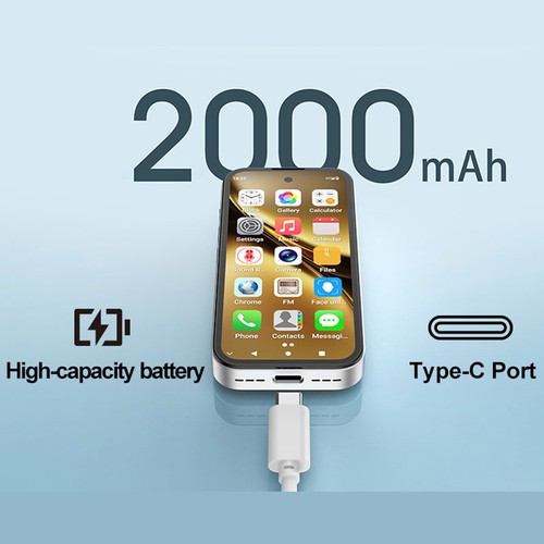 Smartphone globale 4G LTE MINI Android 12 cellulare tascabile piccolo cellulare UNIWA - Foto 8 di 22