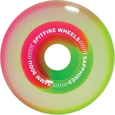 SPITFIRE SAPPHIRE 90DU CRUISER 56MM PINK/GREEN WHEELS SET