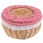 Snack-Aufbewahrungskorb, gewebter Korb für Kleinigkeiten, Korbgeflecht,